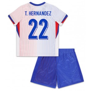 Francie Theo Hernandez #22 Dětské Venkovní dres komplet ME 2024 Krátký Rukáv (+ trenýrky)